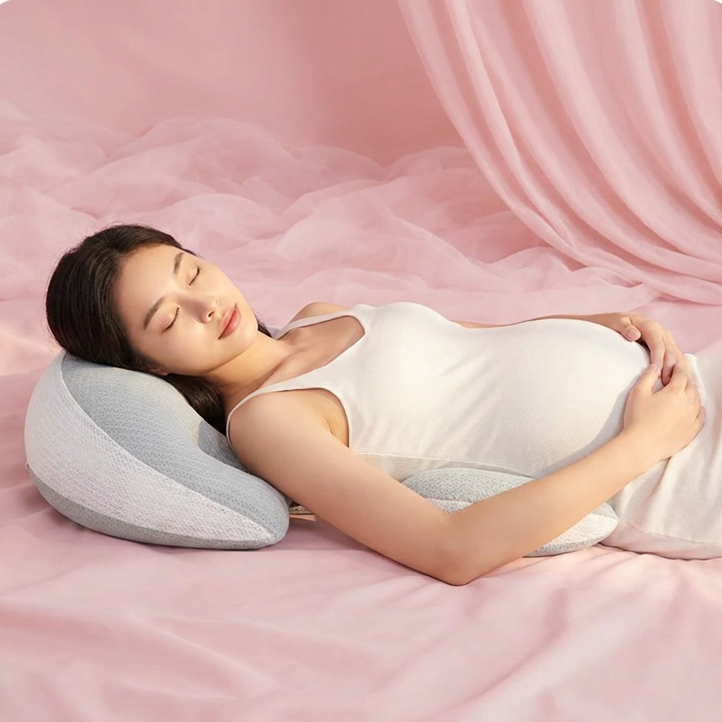 Coussin de Grossesse Ergonomique – Le Compagnon de Sommeil de Votre Grossesse