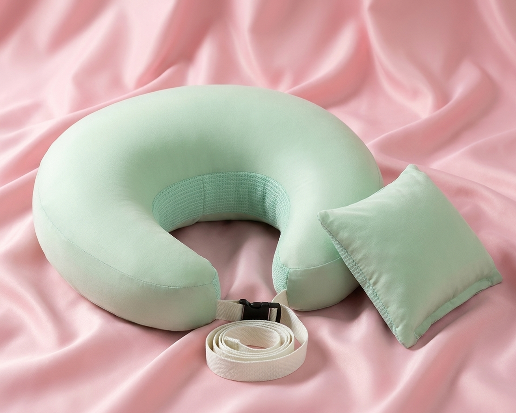 Adjustable Nursing Pillow with Waist Strap – Comfortable & Secure Feeding Support