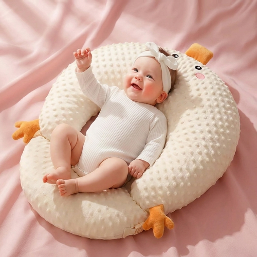Goose-Shaped Nursing & Baby Lounger Pillow – Postpartum Comfort for Mom & Baby
