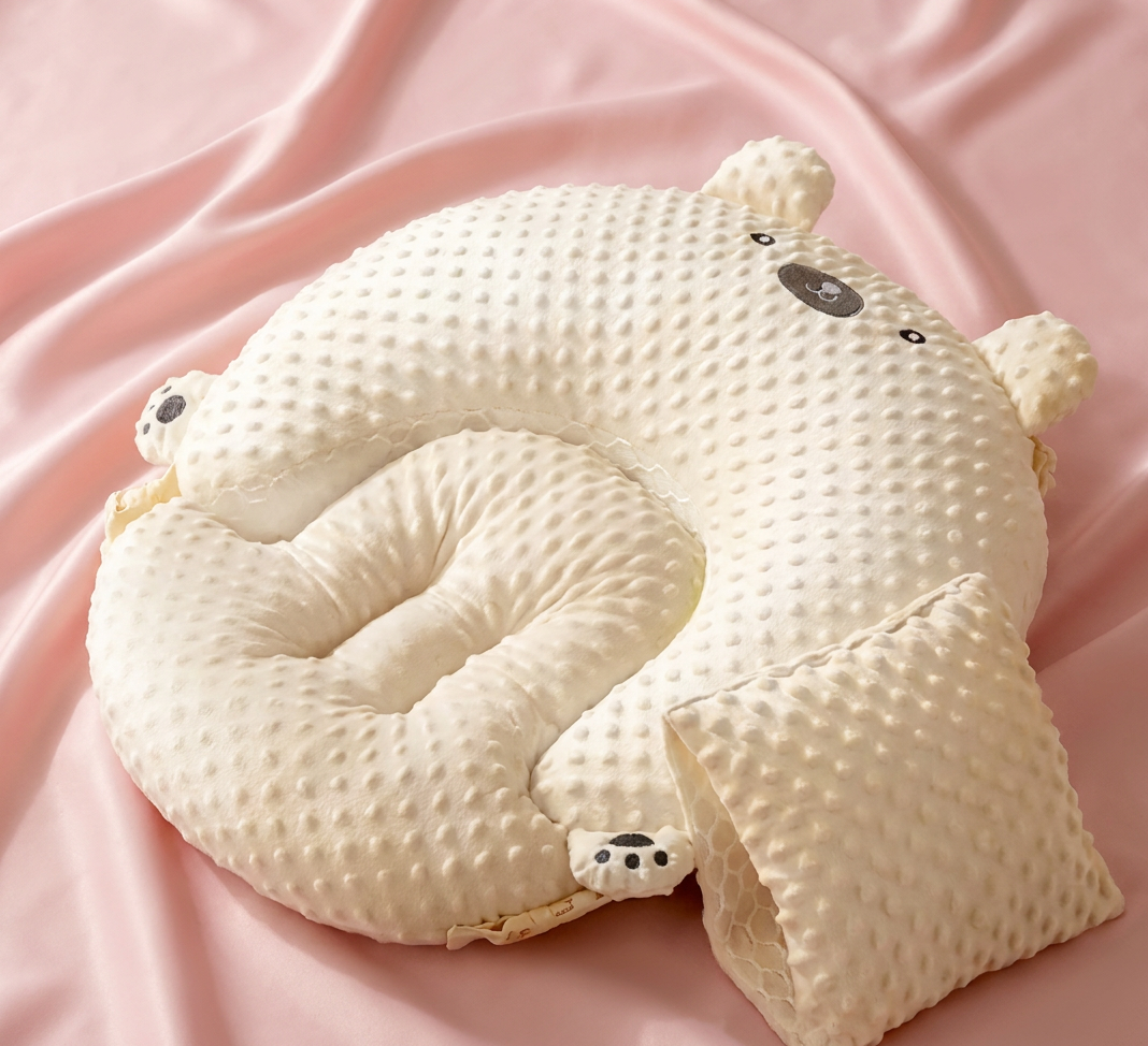 Goose-Shaped Nursing & Baby Lounger Pillow – Postpartum Comfort for Mom & Baby